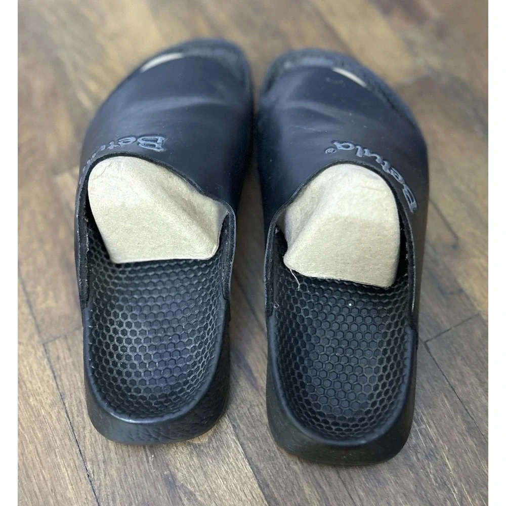 Birkenstock Betula slides feature a textured footbed Black Comfort Slip On Beach